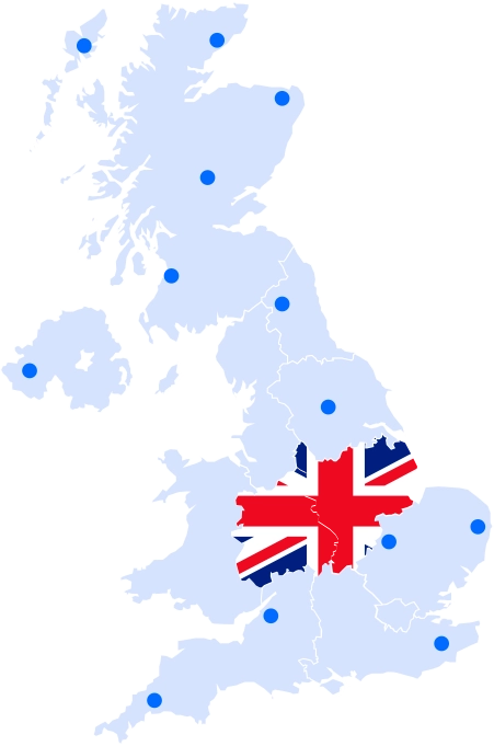 M69 Recovery Service Areas Map